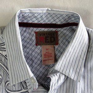 Vintage Red Mens Size M Casual L/S Shirt / RTL $79
